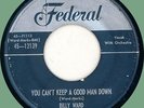 BILLY WARD DOMINOES You Can't Keep a Good Man Down 45rpm Federal 1953 original