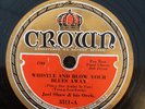 Crown 3311 JOEL SHAW ORCH - Whistle And Blow Your Blues Away 1932 78 rpm VG+