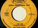 * WEE WILLIE HARRIS I Go Ape ROCKABILLY SHOUTER POPCORN R&B CP Parker 45 Hear