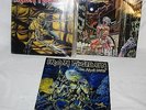 3 Iron Maiden LP Albums Somewhere in Time, Piece of Mind, Live After Death