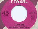 NORTHERN SOUL 45 - LARRY WILLIAMS & JOHNNY WATSON 