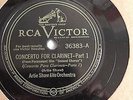 Artie Shaw – 78rpm 12-inch – RCA Victor #36838 Concerto For Clarinet