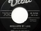 DINO & The DIPLOMATS 45 Hush A Bye My Love VIDA label VG++ Doo WOP mg823