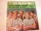 The Beach Boys   Little Honda/ Wendy/Hushabye/Don't Back   45 rpm   w/PS   Rock
