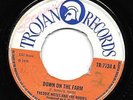 FREDDIE NOTES & THE RUDIES - DOWN ON THE FARM /EASY STREET UK TROJAN 7734 (1970)