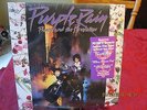 PRINCE PURPLE RAIN  Vinyl Album W/ POSTER HYPE STICKER 1984