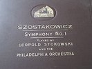 SZOSTAKOWICZ SYMPHONY NO 1 LEOPOLD STOKOWSKI & PHILADELPHIA ORCHESTRA DB2203-07