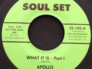 APOLLIS What It Is SOUL SET 45 NM  VERY RARE FUNK