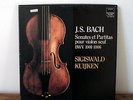 SIGISWALD KUIJKEN / JS BACH sonates & partitas / RARE HM BOX LP SET / EX