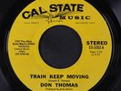 DON THOMAS: Train Keep Moving / Please Come Back Home 45 Soul