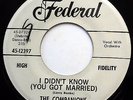 THE COMPANIONS 45 I Didn't Know / Why Oh Why Baby VG++ Doo Wop PROMO e6008
