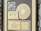 U2 - Achtung Baby RIAA Gold Sales Award - presented to Bono - LP Vinyl Edge Adam