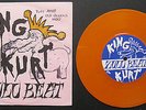 KING KURT Zulu Beat 1st PRESS debut 45 HAND-COLORED numbered ORANGE VINYL single