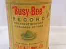 Busy Bee Phonograph Record Music Cylinder Canister