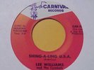 Lee Williams & The Cymbals - Shing-A-Ling U.S.A. / I need You Baby - 45 RPM
