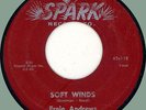 ERNIE ANDREWS Soft Winds / In the Still of the Night 45rpm Spark 1954