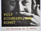 Original-Tourposter WOLF BIERMANN, IG Metall, 1976