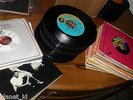 (  100  )  45 RPM RECORDS  -  + PIC SLEEVES  - ROCK  /  JAZZ / 1950'S BIG BAND