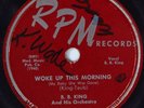 HEAR Blues 78 rpm B. B. KING Woke Up This Morning RPM 380