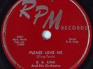 HEAR Blues 78 rpm B. B. KING Please Love Me RPM 386