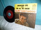 CLINT EASTWOOD unknown girl / for all we know 45 TEENER W / SLEEVE 1961 GOTHIC
