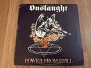 Onslaught Power From Hell LP Green Vinyl First Press Pusmort Metallica Slayer