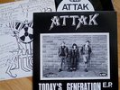 ATTAK 7” Today's Generation 1982 NO FUTURE REC (Oi 7) punk RARE insert PARTISANS