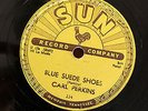 Carl Perkins Blue Suede Shoes b/w Honey Don't 78 RPM Sun 234