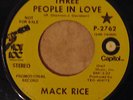 Soul / Funk 45 - Mack Rice - Three People In Love / Bumble Bee Woman - Promo