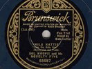 96e.  Sol Hoopii Five - Hilo Hattie & Kapuana - Brunswick 55087 (blue wax)