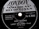 GREAT UK #11 LARRY WILLIAMS 78 BONY MORONIE / YOU BUG ME BABY LONDON HLU 8532 Vg