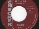 TAMIKO Is it a sin  RARE CHECKER Popcorn Northern Soul Hear