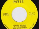 MARY JANE HOOPER I've Got Reasons RARE *M-* sister funk 45 deep soul EDDIE BO