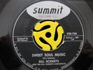 Rare Greensboro R&B 45-Bill Roberts & The Castaways-Sweet Soul Music-Summit HEAR