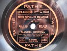 78rpm MANUEL QUIROGA (Violin) - DE FALLA & ALBENIZ - RARE PATHE CELLODISC