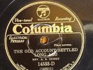 78 RPM Rev A A Gundy COLUMBIA 14533-D Gospel Blues 1930 *