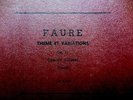 1931 CARMEN GUILBERT French Piano First REC' FAURE THEME ET VARIATIONS OP 73 78