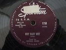 George Jones 78rpm WHY BABY WHY/SEASONS OF MY HEART