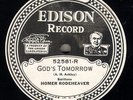 201.  Edison Electric DD 52581 - Homer Rodeheaver - God's Tomorrow & Carry On