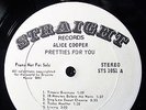 WHITE LBL PROMO 1969 ORIG = ALICE COOPER   PRETTIES FOR YOU   FLIPPED ACID PSYCH