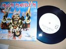 IRON MAIDEN NEW 7 BLUE  SHOOT THAT FOKKER LONDON PROMO WL JAPAN PROMO DJ  NO LP