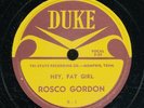 78bs-R&B-DUKE R-1-Rosco Gordon -first press,first issue******RARE