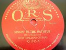 Hawaiian Guitar 78 BENNIE NAWAHI Singin' in the Bathtub—Black Boy Blues QRS 1015