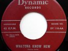 THE UNIQUE TEENS 45 Whatcha Know New / Run Fast DOO WOP Original mg1041