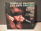 CHRIS LUCEY / BOBBY JAMESON MONO LP SONGS OF PROTEST & ANTI-PROTEST *TESTED VG*