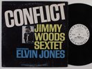 JIMMY WOODS SEXTET FEATURING ELVIN JONES Conflict CONTEMPORARY LP VG++ mono wlp