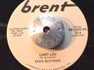 RARE 45 - EDDIE QUINTEROS - SLOW DOWN SANDY /LINDY LOU Brent WL Rockabilly HEAR