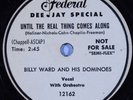 BILLY WARD and his DOMINOES Doo Wop 78 rpm Until The Real... FEDERAL 12163