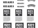 KISS Ad-Minis, Destroyer, ALIVE, Dressed to Kill, RnR Over, ALIVE II, Un-Cut