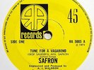 SAFRON Tune For A Vagabond RARE PRIVATE UK FOLK ROCK 45 RA Records 1971 Torquay